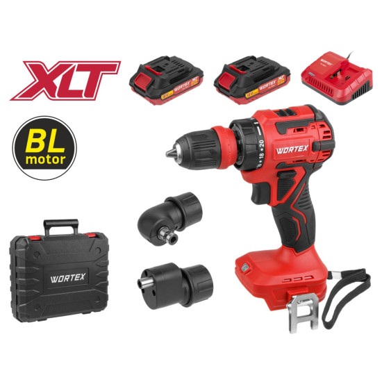 Аккум. дрель-шуруповерт WORTEX BD 2025 LiSET в чем. ALL1 XLT БЕСЩЕТ, 18 В, 55 Н*м, 2х2 А*ч + 2 насад Аккум. дрель-шуруповерт WORTEX BD 2025 LiSET в чем. ALL1 XLT БЕСЩЕТ, 18 В, 55 Н*м, 2х2 А*ч + 2 насад