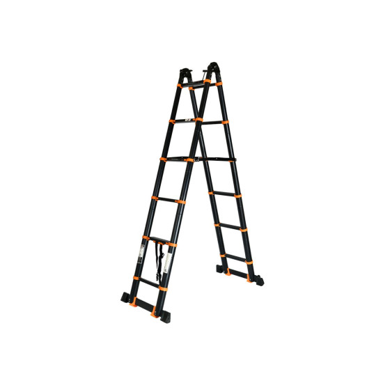 Лестница телескопическая 2-х секц. алюм. 290/580см, 2х7 ступ. 19,2кг BLACK LINE STARTUL (ST9932-058) Лестница телескопическая 2-х секц. алюм. 290/580см, 2х7 ступ. 19,2кг BLACK LINE STARTUL (ST9932-058)