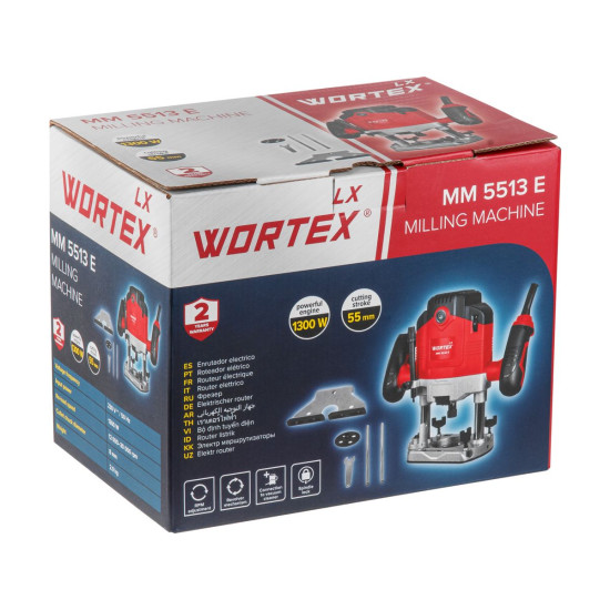 Фрезер вертикальный WORTEX LX MM 5513 E в кор. + аксессуары 1300 Вт, цанга 8 мм, 12000-30000 об/мин Фрезер вертикальный WORTEX LX MM 5513 E в кор. + аксессуары 1300 Вт, цанга 8 мм, 12000-30000 об/мин