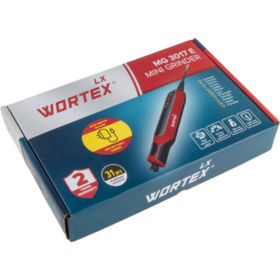 Гравер электрический WORTEX LX MG 3017 E в кор.+аксессуары, 0-18000 об/мин,цанги 3,2 Гравер электрический WORTEX LX MG 3017 E в кор.+аксессуары, 0-18000 об/мин,цанги 3,2