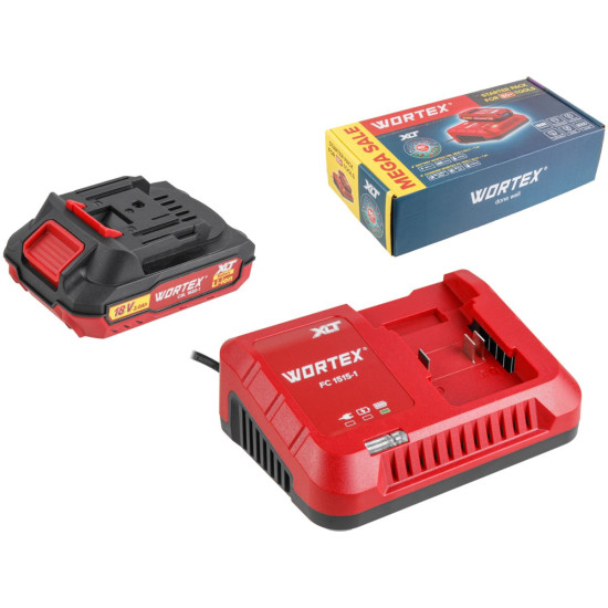 Набор аккумулятор 2 А*ч и зарядное устройство 1х2 А WORTEX ALL1 XLT в кор. SET Набор аккумулятор 2 А*ч и зарядное устройство 1х2 А WORTEX ALL1 XLT в кор. SET