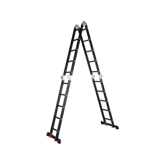 Лестница алюм. многофункц.4х5 ступ.(стрем.-283см,лестн.-580см) 15,5кг BLACK LINE STARTUL (ST9930-05) Лестница алюм. многофункц.4х5 ступ.(стрем.-283см,лестн.-580см) 15,5кг BLACK LINE STARTUL (ST9930-05)