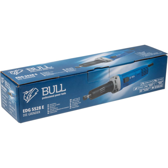 Прямая шлифмашина BULL EDG 5528 E в кор. 550 Вт, 8000-28000 об/мин, цанги 6 и 8 мм Прямая шлифмашина BULL EDG 5528 E в кор. 550 Вт, 8000-28000 об/мин, цанги 6 и 8 мм