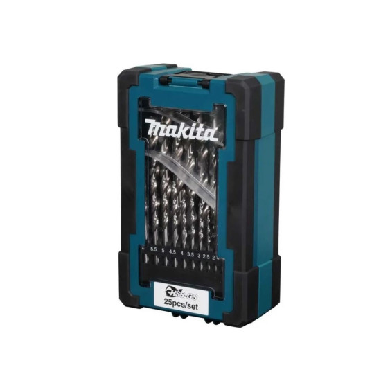 Набор сверл по металлу ц/х, HSS-G, D-78368 комплект из 25 шт MAKITA Набор сверл по металлу ц/х, HSS-G, D-78368 комплект из 25 шт MAKITA