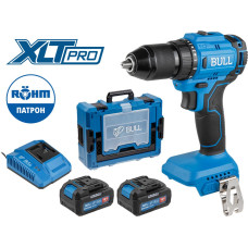 Аккум. дрель-шуруповерт BULL SR 1803 Xcase XLTpro БЕСЩЕТ., 2x4 А*ч, 18 В, 45 Н*м, БЗП 13 мм