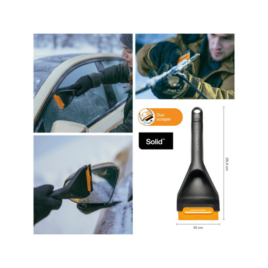 Скребок автомобильный двусторонний Solid Duo FISKARS Скребок автомобильный двусторонний Solid Duo FISKARS