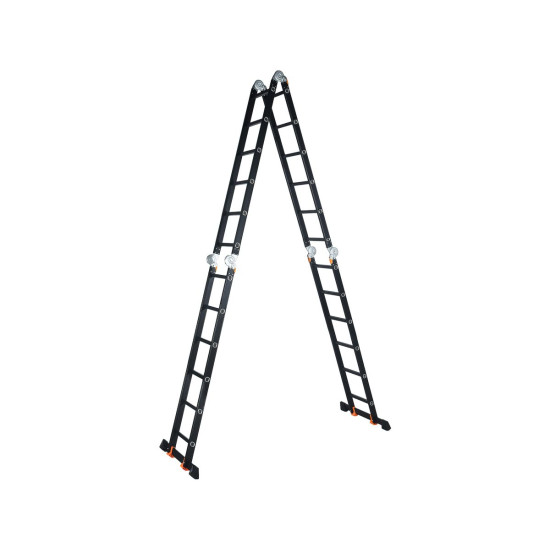 Лестница алюм. многофункц.4х6 ступ.(стрем.-332см,лестн.-690см) 17,0кг BLACK LINE STARTUL (ST9930-06) Лестница алюм. многофункц.4х6 ступ.(стрем.-332см,лестн.-690см) 17,0кг BLACK LINE STARTUL (ST9930-06)