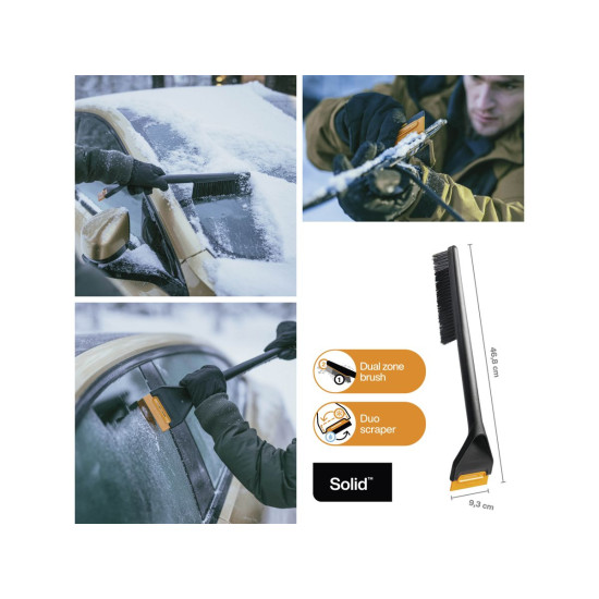 Щетка для снега 47см со скребком Solid FISKARS Щетка для снега 47см со скребком Solid FISKARS
