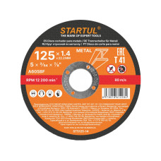 Круг отрезной 125х1.4x22.2 мм для металла STARTUL STANDART