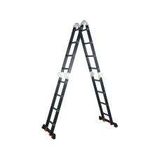 Лестница алюм. многофункц.4х4 ступ.(стрем.-229см,лестн.-465см) 13,8кг BLACK LINE STARTUL (ST9930-04)