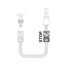 Муфта быстросъемная 1/2"(5/8") с автостоп. STARTUL METSA (ST6013-06-1/2)