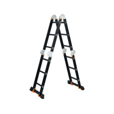 Лестница алюм. многофункц.4х3 ступ.(стрем.-175см,лестн.-355см) 12,3кг BLACK LINE STARTUL (ST9930-03)