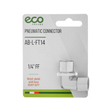 Соединение внутр. резьба 1/4" L-образное (латунь) ECO