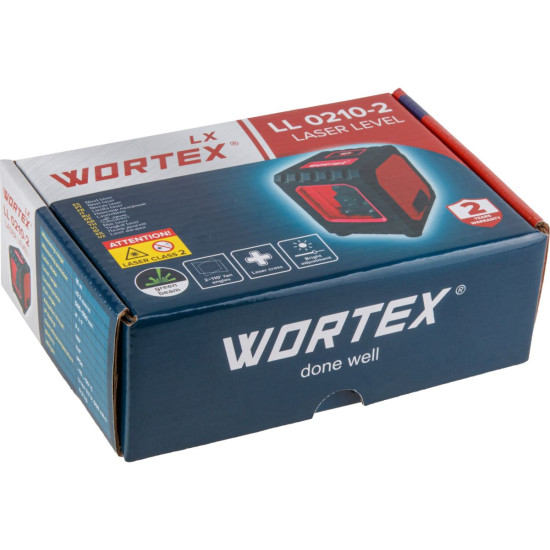 Нивелир лазерный линейный WORTEX LX LL 0210-2 (2х110°, до 15 м, +/- 0.3 мм/м, зеленый) Нивелир лазерный линейный WORTEX LX LL 0210-2 (2х110°, до 15 м, +/- 0.3 мм/м, зеленый)