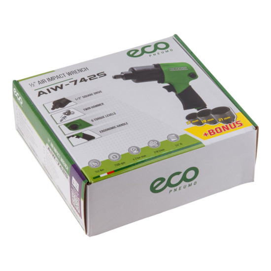 Пневмогайковерт 1/2" ECO AIW-742S Пневмогайковерт 1/2" ECO AIW-742S