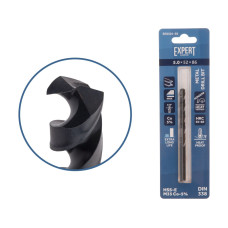 Сверло по металлу ц/х 5.0х52х86 мм HSS-Co Black EXPERT STARTUL