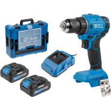 Аккум. дрель-шуруповерт BULL SR 1803 Xcase XLTpro БЕСЩЕТ., 2x2 А*ч, 18 В, 45 Н*м, БЗП 10 мм