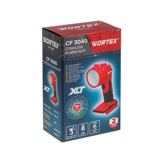 Аккум. фонарь светодиодный WORTEX CF 3040 в кор. ALL1 XLT SOLO., 18 В, 300 Лм Аккум. фонарь светодиодный WORTEX CF 3040 в кор. ALL1 XLT SOLO., 18 В, 300 Лм