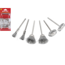 Набор щеток для гравера из нерж. стали WORTEX
