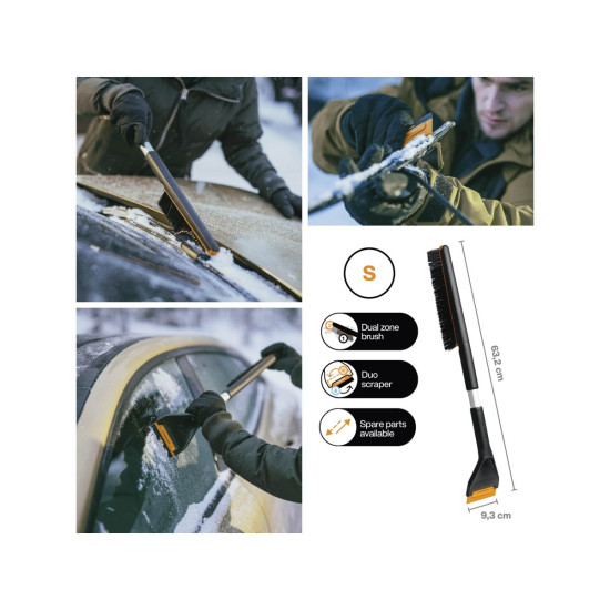 Щетка для снега 63см со скребком Plus FISKARS Щетка для снега 63см со скребком Plus FISKARS