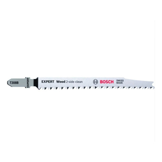 Пилка лобз. по дереву T308 B Expert "Wood 2-side clean" BOSCH (5 шт.) Пилка лобз. по дереву T308 B Expert "Wood 2-side clean" BOSCH (5 шт.)