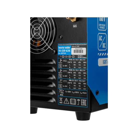 Инверторный аппарат аргонодуговой сварки SOLARIS TIG-225P AC/DC Инверторный аппарат аргонодуговой сварки SOLARIS TIG-225P AC/DC