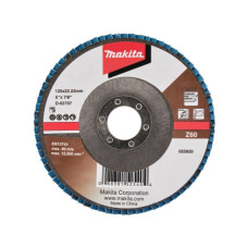 Круг лепестковый шлифовальный 125x22.23 мм, Z60, стекловолокно, угловой Makita