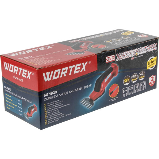 Аккум. ножницы садовые WORTEX SG 1820 в кор. + насадка-кусторез ALL1 XLT SOLO Аккум. ножницы садовые WORTEX SG 1820 в кор. + насадка-кусторез ALL1 XLT SOLO