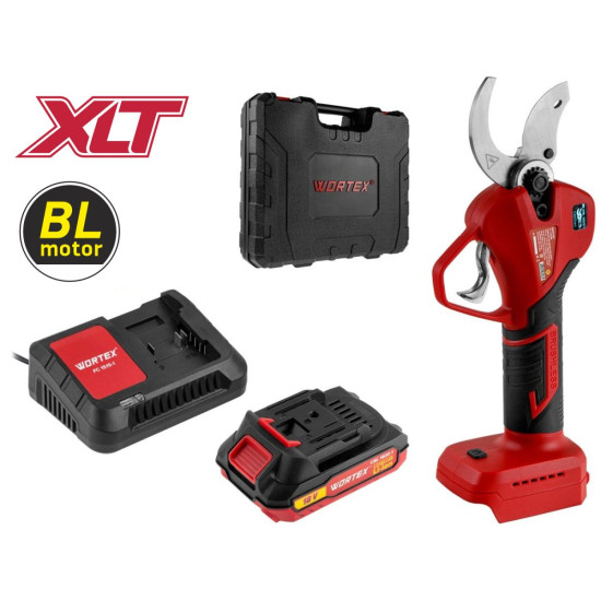 Аккум. секатор WORTEX CBS 2535-1 в чем. БЕСЩЕТ., 18 В, ветки до 35 мм, 1х2 А*ч Аккум. секатор WORTEX CBS 2535-1 в чем. БЕСЩЕТ., 18 В, ветки до 35 мм, 1х2 А*ч