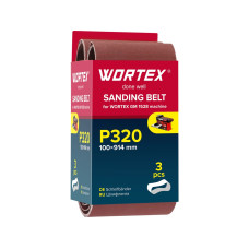 Шлифлента 100x914 мм P320 бесконечная 3 шт. для станка WORTEX GM 1528